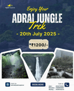 Adrai Jungle trek on July 20, 2025, ₹1200.