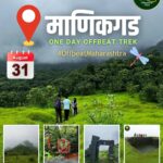 Manikgad trek promotional poster, August 31.