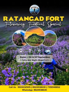 Ratangad Fort Flowering Festival, September 6-7, details.