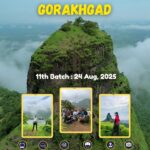 Gorakhgad adventure trekking and rappelling event August 2025
