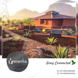 Rustic house with garden and mountain view