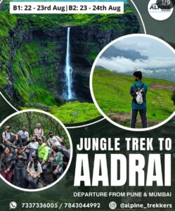 Jungle trek to Aadrai details and group photo.