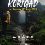 One-day trek to Korigad event poster, 2025.