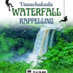 Vasuchakada waterfall rappelling event poster.