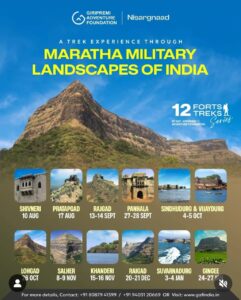 Maratha military trek, India: Explore 12 historic forts.