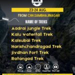 Trek event 23-24 Aug, multiple trek locations listed.