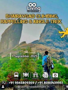 Bhairavgad climbing and trekking event on September 2025.