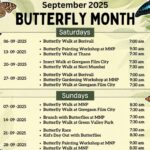 September 2025 Butterfly Month events schedule.