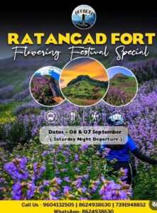 Ratangad Fort Flowering Festival, September 6-7 event.