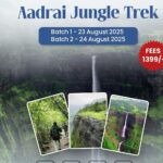 Aadrai Jungle Trek event August 2025 details.