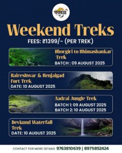 paydal weekend treks 9th 10th aug