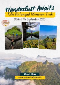 Kille Ratangad Monsoon Trek, September 2025, lush mountains.
