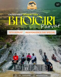 Bhojgiri Parvat trek flyer, Independence Day special.
