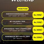 Weekend treks from Pune with prices and dates.