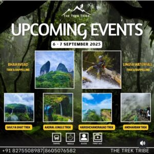 Upcoming trekking events by The Trek Tribe, September 2025.