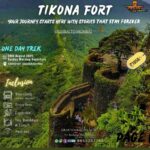 Tikona Fort one-day trek invitation, August 2025.