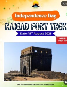 Independence Day Raigad Fort Trek, August 2025 Event