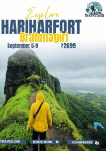 Explore Harihar Fort trek, September 5-9, ₹2699.