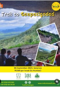 Scenic trek to Ganpatigad fort adventure.