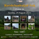 Harishchandragad trek information with images and registration details.