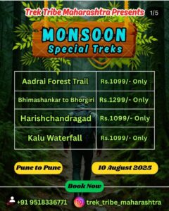 Monsoon treks in Maharashtra forests, August 2025.