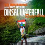 Independence Day rappelling at Diksal Waterfall event.