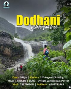Dodhani Waterfall Trek details and contact information.