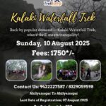 trekkamp kalaki waterfall trek 10th august