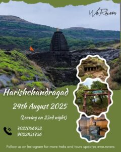 Harishchandragad trek August 2025 details and contact info.