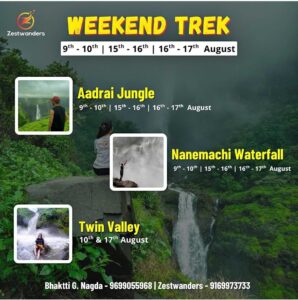 Weekend trek dates: Aadrai Jungle, Nanemachi, Twin Valley