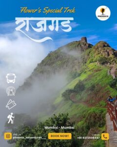 Rajgad trek with scenic views and travel info