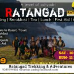 Ratangad trekking adventure with travel, breakfast, and guide.