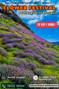 Flower Festival, scenic mountain view, Padharwadi to Bhorgiri.