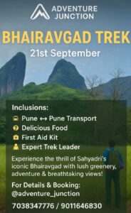Bhairavgad Trek Event with Adventure Junction, September 21st
