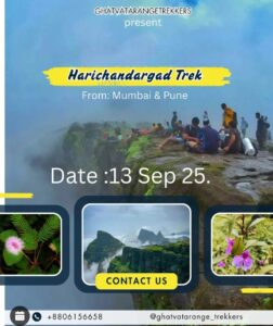 Harichandargad trek event promotion from Mumbai and Pune.