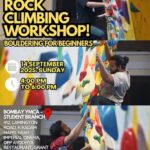 Beginner bouldering workshop event at Bombay YMCA.