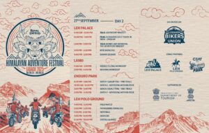Himalayan Adventure Festival schedule, Ladakh, September 2025.