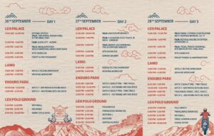 Himalayan event schedule: talks, workshops, bike showcases, polo.