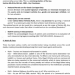 Document clarifying motorcycle permit law and addressing misconceptions.