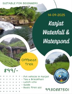 Karjat waterfall trekking adventure for beginners.