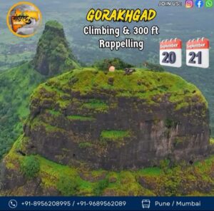Gorakhgad trekking event, September 20-21 climbing adventure