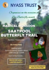 Magical Monsoon Saatpool Butterfly Trail event details.