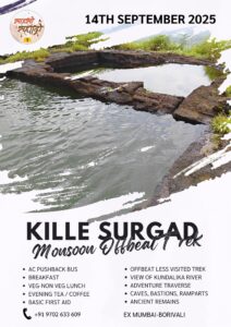 Kille Surgad Monsoon Trek on September 14, 2025.