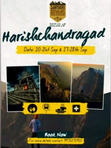 Harishchandragad trek event poster, dates and contact