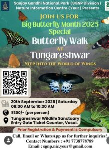 Butterfly walk event at Tungareshwar, September 2025.