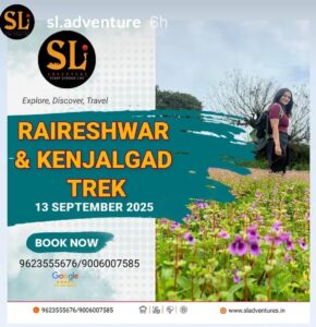 sl adventures pune raireshwar and kenjalgad trek 14th sept