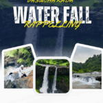 Vasucha Kada waterfall rappelling adventure flyer.