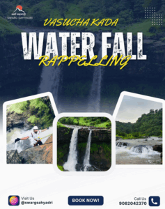 Vasucha Kada waterfall rappelling adventure flyer.