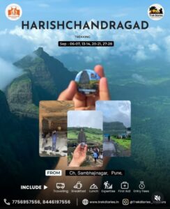 Harishchandragad trekking schedule and inclusions details.