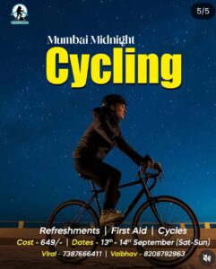 trekholics midnight cycling 13th 14th sept